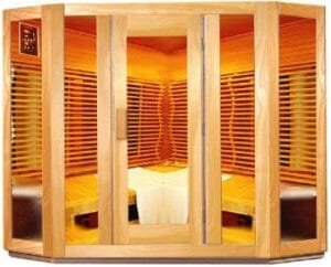 Sauna de Infrarrojos con 3 Caras Acristaladas Modelo WSD-x4