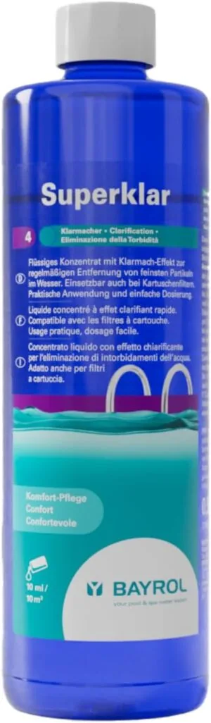 Bayrol Líquido Concentrado Clarificante Eliminador de Turbidez del Agua - 0.5 L