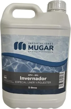MUGAR - Invernador Líquido 5 Litros Especial Liner y Poliéster, Sin Cobre