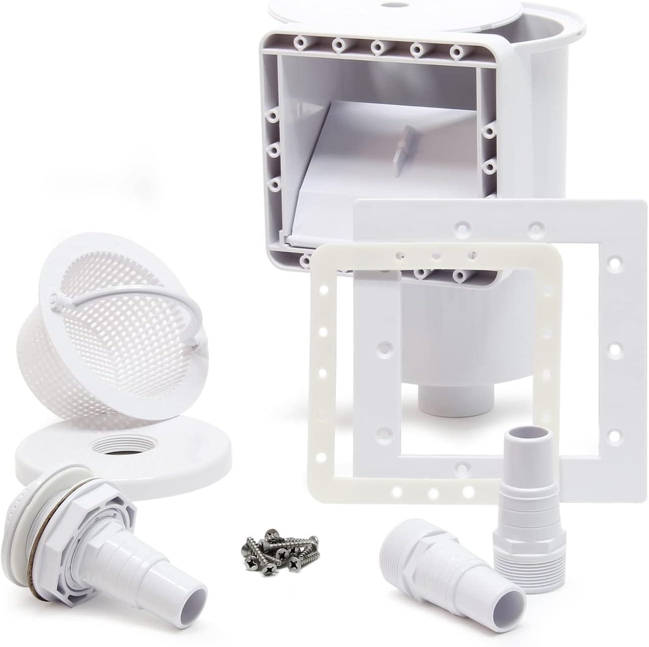 Set de Skimmer para Piscina con Boquilla de Succión y Gran Cesto Colector - WilTec