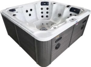 Outdoor Hidromasaje SPA Pool Oasis Maxi Blanco - SPA Outdoor Pool - con Cubierta