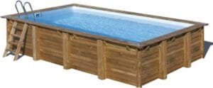 Piscina de Madera Rectangular Gre Evora 620 x 420 x 133 cm