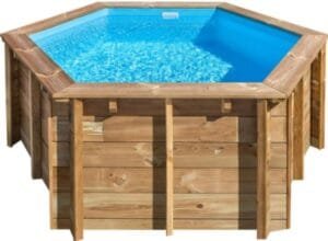 Piscina Redonda de Madera Lili 2 de Gre, 280×107 cm