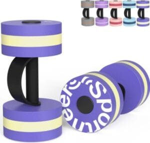 Sportneer Juego de 2 Mancuernas Acuáticas para Ejercicios Aeróbicos