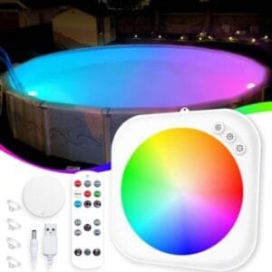 DeeprBlu Luces Piscina Inalámbrica con Control Remoto