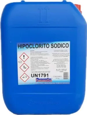 Hipoclorito Sódico Fuensantica para Tratamiento de Piscinas - Cloro Líquido 14% 25 kg