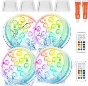 Luces Sumergibles LED para Piscina Czemo con Control Remoto