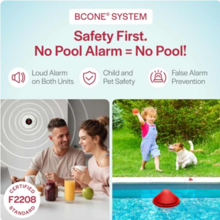 Sistema de Alarma de Seguridad Flotante Inteligente Lifebuoy 2.0 BCone para Piscina - Imagen 2