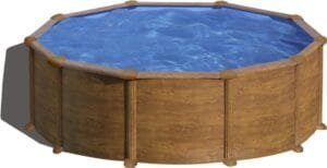 Piscina Elevada Redonda GRE Pacific 460 x 120 cm, Aspecto Madera