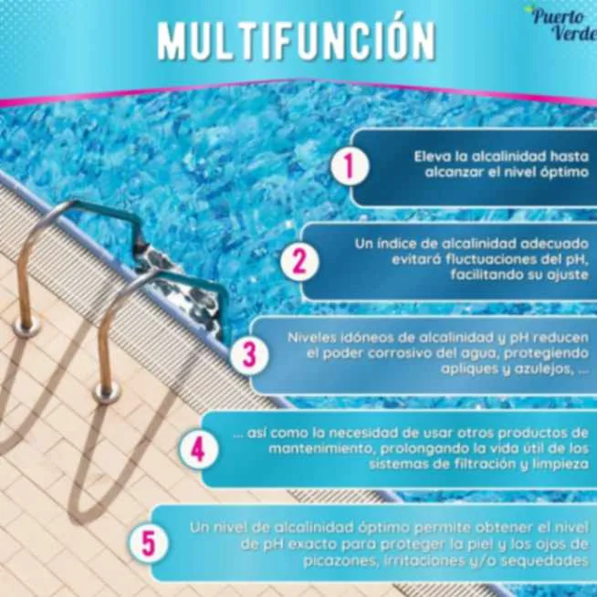 Puerto Verde Elevador de Alcalinidad para Piscinas y Spas - 6 kg - Imagen 2