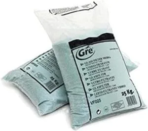 Vidrio Filtrante para Piscinas Gre VF025 25 kg