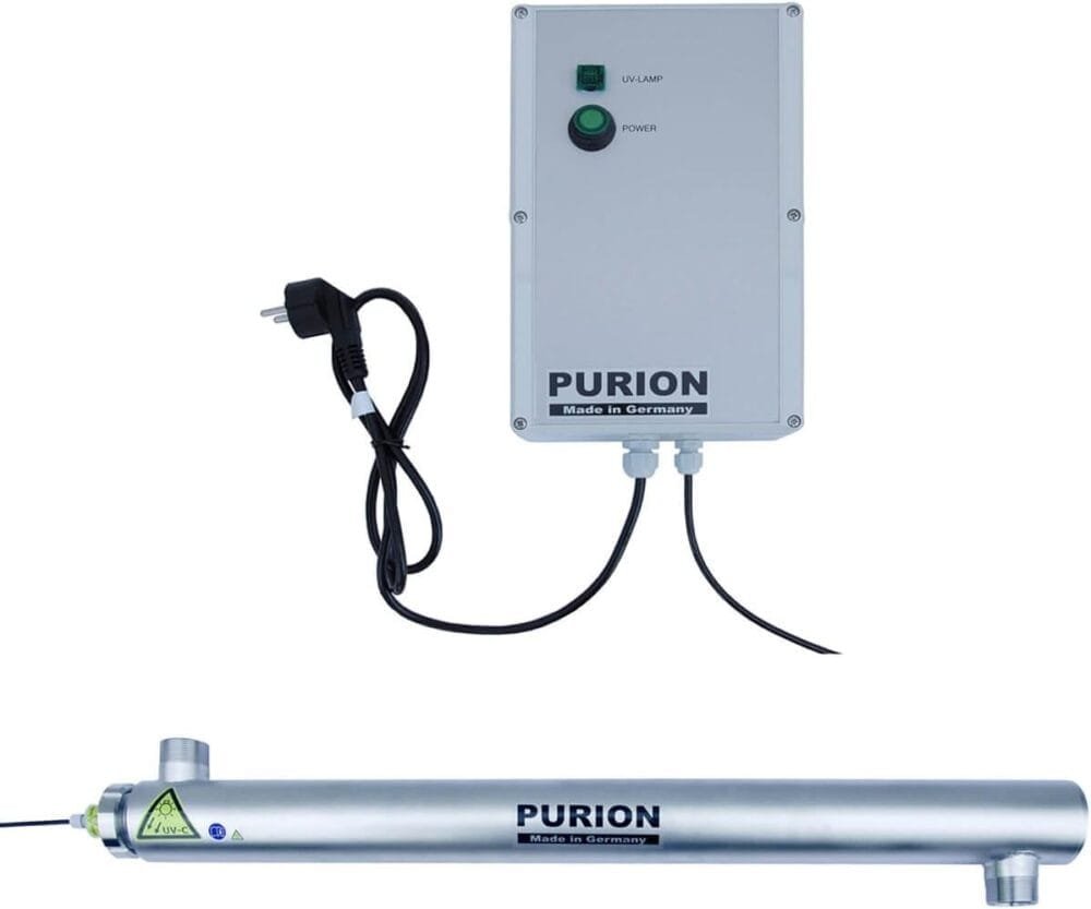 PURION 2501 - Sistema de Desinfección UV-C en Acero Inoxidable para Piscinas de Hasta 60 m³
