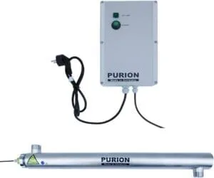 PURION 2501 - Sistema de Desinfección UV-C en Acero Inoxidable para Piscinas de Hasta 60 m³
