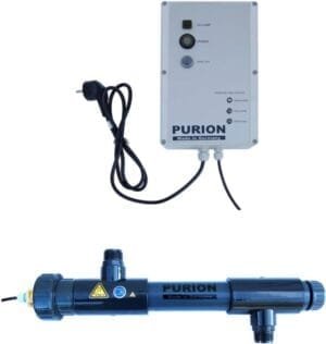 PURION 1000 PVC-U - Esterilizador UV-C para Piscinas de Hasta 10 m³ con Monitorización de por Vida