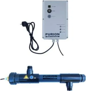 PURION 1000 PVC-U - Esterilizador UV-C para Piscinas de Hasta 10 m³ con Monitorización de por Vida