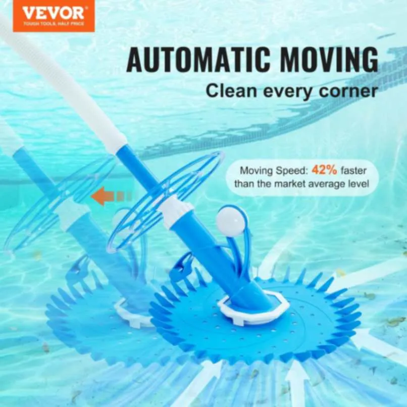VEVOR Aspirador Automático para Piscinas con Sistema de Succión - Imagen 2