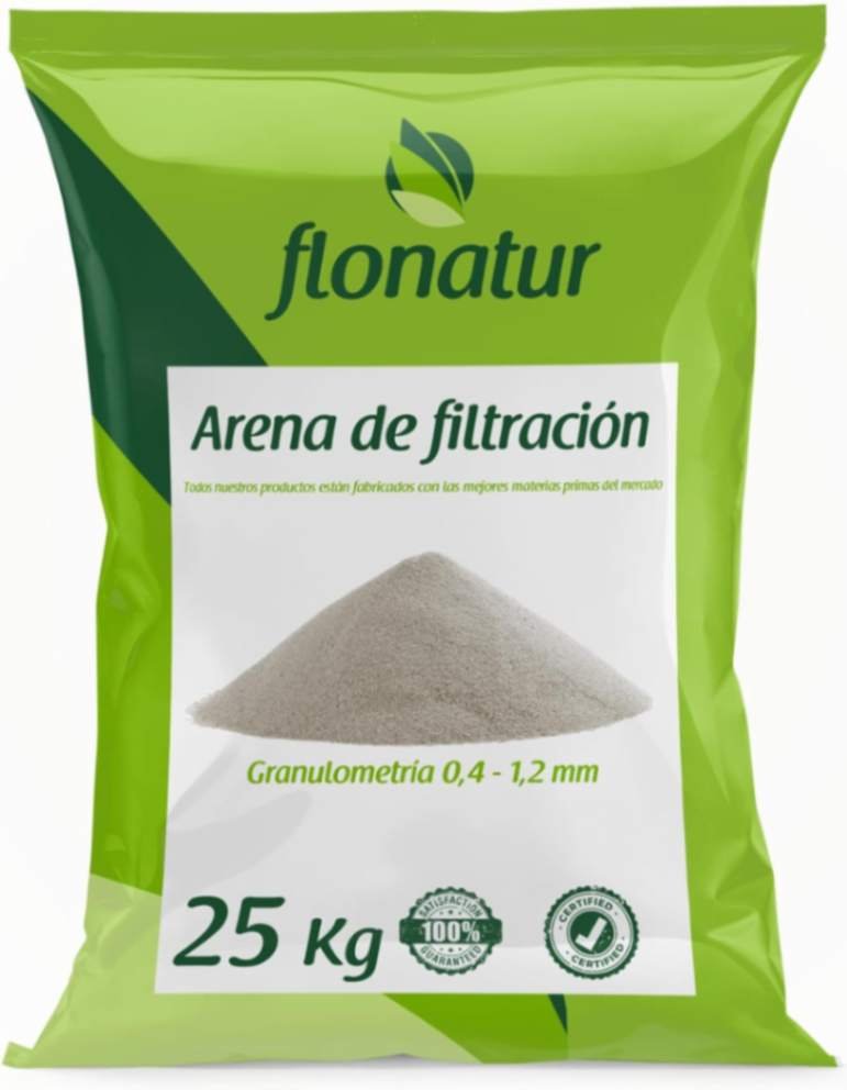 Arena de Filtración Multiusos Flonatur 25 kg