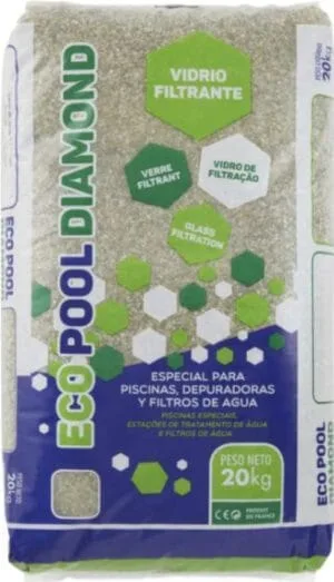 Vidrio de Filtración Eco Pool Diamond para Piscinas