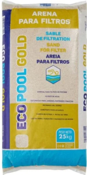 Eco Pool Gold Arena de Sílice Premium