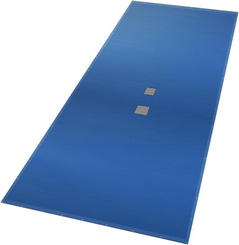 VOUNOT Lona Protectora Rectangular para Piscinas - Resistente, Anti-UV y con Doble Función de Drenaje