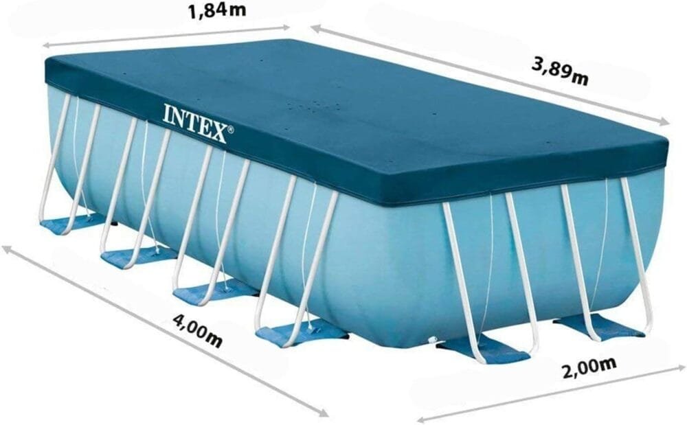 INTEX Cobertor Rectangular para Piscinas Prism Frame - Ligero, Resistente y Seguro - Imagen 2