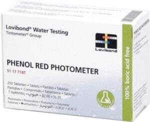 Tabletas Lovibond Phenol Red para Fotómetros – Medición de pH (250 Unidades)