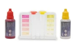 Kit de análisis de cloro, pH y bromo para piscinas - Laboratorios LAC