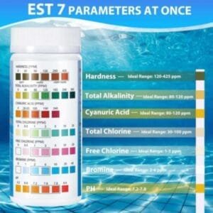 Tiras Reactivas 7-en-1 Accevo – Análisis Completo para Piscinas y Spas (100 Unidades)