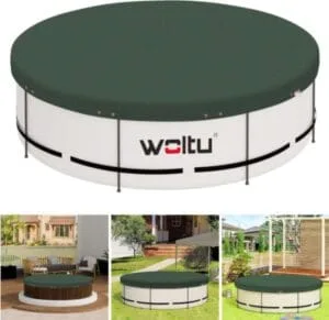 Cobertor Redondo WOLTU para Piscinas Ø 520 cm - Resistente, Impermeable y Protección Total Todo el Año