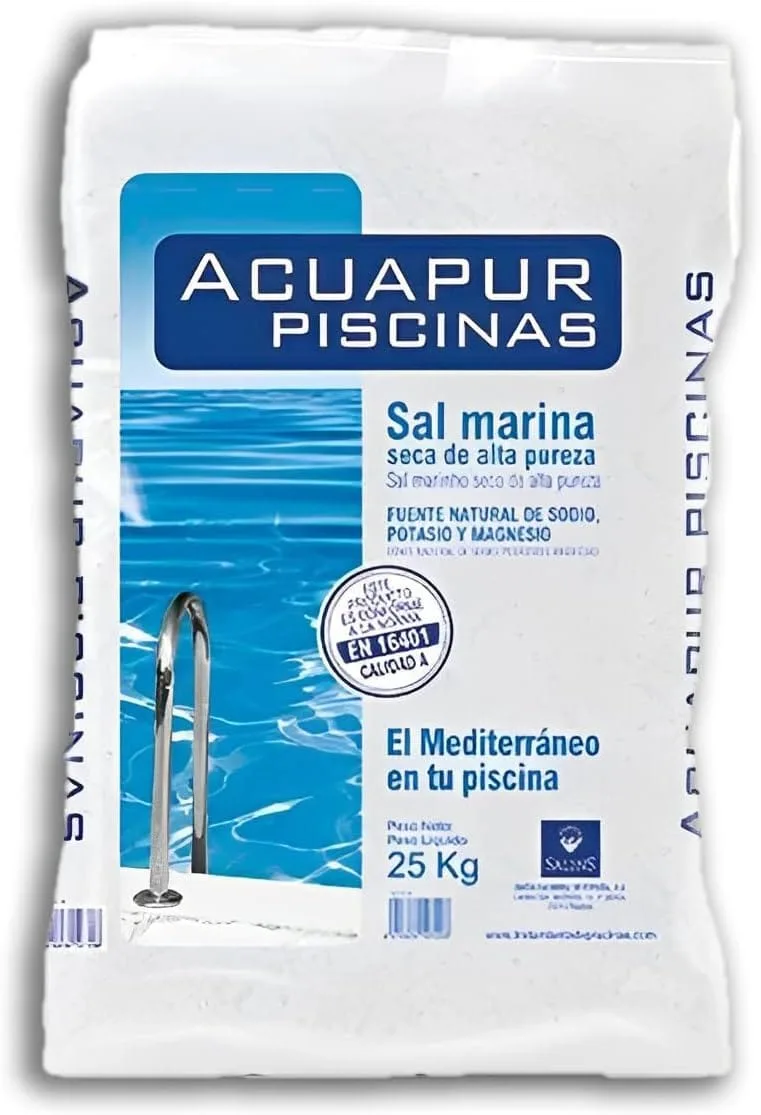 Sal para Piscinas 25 kg – Sal Marina para Cloración Salina Profesional