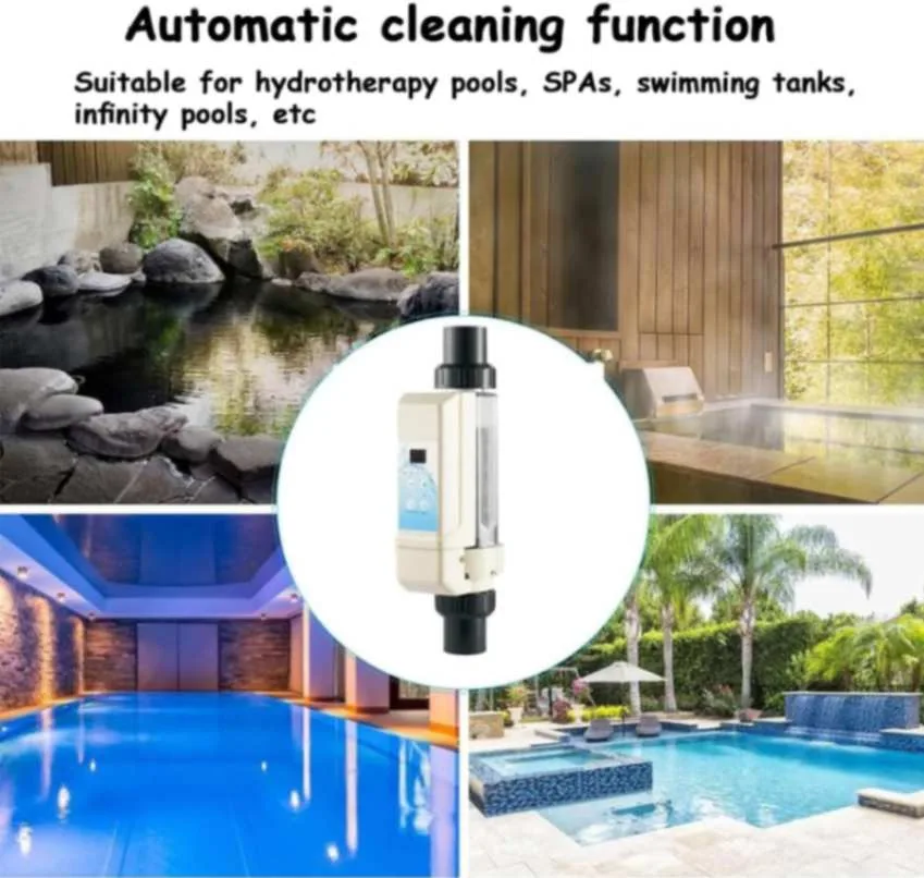 NADYE Generador de Cloro Salino 20 g/h - Clorador Electrolítico con Monitoreo y Autolimpieza para Piscinas y Spas - Imagen 2