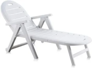 SP Berner Tumbona Dream Plegable con Reposabrazos y Ruedas