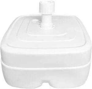 Base de Sombrilla Rellenable Acomoda Textil de 45L con Ruedas