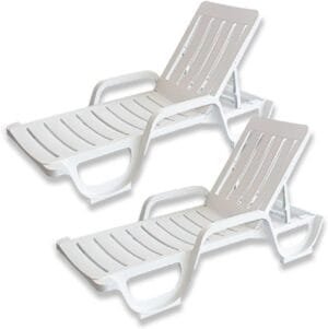 Solycarpa Tumbonas Malibú - Pack de 2 Reclinables con Reposabrazos