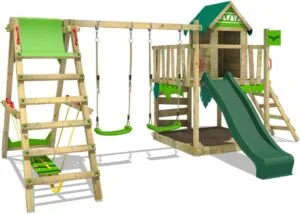 Parque Infantil JazzyJungle Jam Fatmoose, Color Verde, 5,19 x 3,44 x 2,65 m